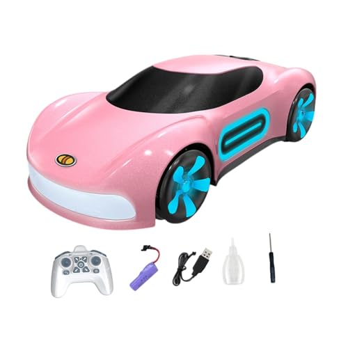 Baoblaze RC-Modellauto, ferngesteuertes Auto, kreativ, Sammlung, Fahrzeugspielzeug mit Lichtern und Spray, RC-Rennauto-Spielzeug für Jungen, Rosa Fernbedienung von Baoblaze