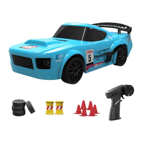 Baoblaze RC-Modellauto im Maßstab 1:24, Rennauto, 2,4 GHz, Sportwagen, Spielzeug, Spielzeug, ferngesteuertes Auto für Kinder, Jungen, Mädchen, Blau von Baoblaze