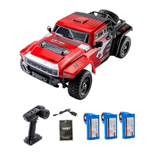 Baoblaze RC Truck, Maßstab 1/12, RC-Auto, 4WD, leichtes, Robustes Simulations-Fernbedienungsauto, hohe Geschwindigkeit, für Kinder und Erwachsene, Rot 3b von Baoblaze