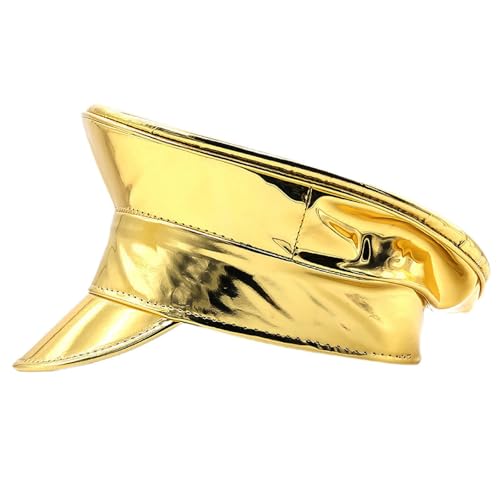 Baoblaze Sailor Hat Officer Hat Deluxe Kostümzubehör für Maskerade Ball Halloween, Gold von Baoblaze