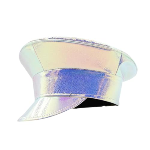 Baoblaze Sailor Hat Officer Hat Deluxe Kostümzubehör für Maskerade Ball Halloween, Silber von Baoblaze