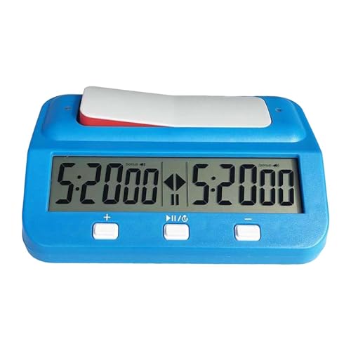 Baoblaze Schachuhr, Digitaler Schachtimer, Speicherfunktion Tragbare Schachuhr Digitaler Timer Digitale Schachuhr für Turniergeschenke, Blau von Baoblaze