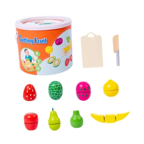 Baoblaze Schneidespiel, so tun, als ob Man Essen spielt, Zubehör zum Spielen von Obst und Gemüse, es Montessori-Rollenspiel für Kinder, Kleinkinder, Frucht von Baoblaze