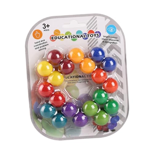 Baoblaze Sensorisches Spielzeug, Puzzlespiel, frühes Lernspielzeug, intelligenter Ball, untrennbarer Regenbogenball für Jungen, Mädchen, Erwachsene im Alter von Baoblaze