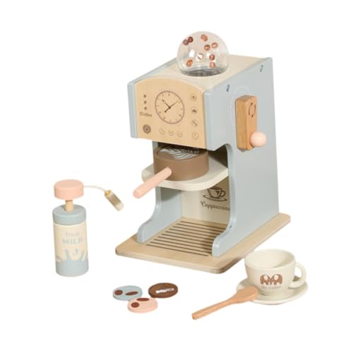 Baoblaze Simulation Kaffeemaschine Spielzeug, Rollenspiel Spaß Set, Kinder Rollenspiel Kinder Holzküche Spielzeug für Mädchen Jungen Kinder von Baoblaze