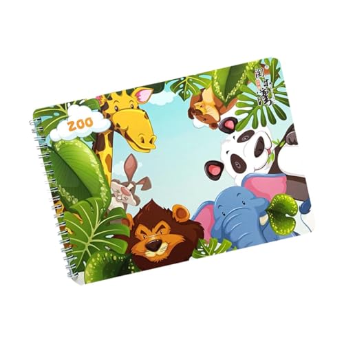 Baoblaze Stickerbuch, leises Aktivitätsbuch, Partygeschenke, sensorisches Spielzeug, Reisespielzeug, pädagogisch wertvoll für Kinder, Jungen und Mädchen, Zoo von Baoblaze