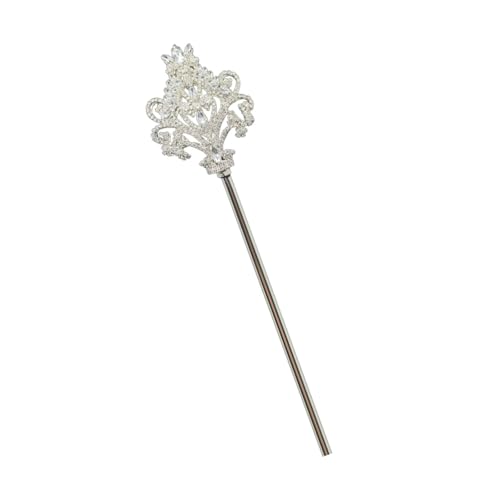 Baoblaze Strass Kostüm Festival Stick Sparkly Prince Fairy Party, Silber von Baoblaze