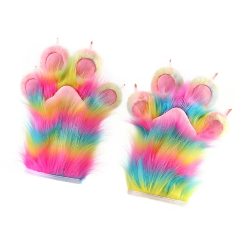 Baoblaze Tierpfoten-Handschuhe, weicher Plüsch, schöne Fäustlinge für Feiern, Halloween-Verkleidungen, Multicolor B Baoblaze Tierpfoten-Handschuhe, weicher Plüsch, schöne Fäustlinge für Feiern, Halloween-Verkleidungen, Multicolor B von Baoblaze