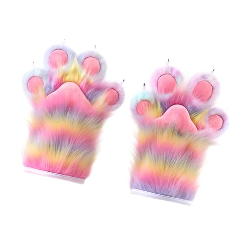 Baoblaze Tierpfoten-Handschuhe, weicher Plüsch, schöne Fäustlinge für Feiern, Halloween-Verkleidungen, Multicolor C Baoblaze Tierpfoten-Handschuhe, weicher Plüsch, schöne Fäustlinge für Feiern, Halloween-Verkleidungen, Multicolor C von Baoblaze