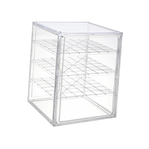 Baoblaze Vitrine Helmvitrine Selbstaufbauregal Sammelbox Vitrine für Sammlerstücke Spielzeug Helm Souvenirs Booties, 4 Ebenen von Baoblaze