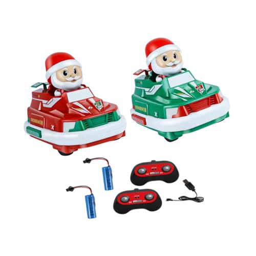 Baoblaze Weihnachts-RC-Speed-Auto mit Fernbedienung, Cartoon-Fahrzeugspielzeug, Robustes Kampfspiel, Rennauto für Kinder, Jungen und Mädchen von Baoblaze