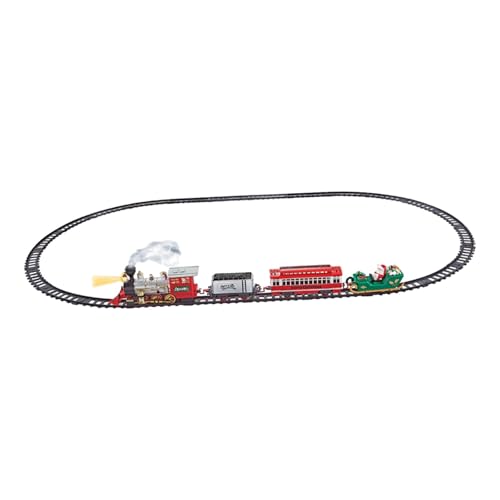 Baoblaze Weihnachtseisenbahn-Set, Gleise unter dem Weihnachtsbaum mit Licht und Ton, Weihnachtseisenbahn-Spielzeug für Jungen und Mädchen, Kleinkinder, Kinder von Baoblaze