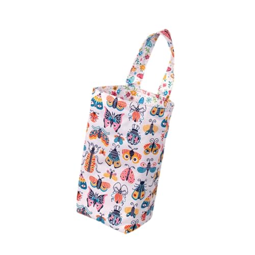 Baoblaze Windeltasche aus Stoff für Babys, Windel-Organizer-Tasche, waschbar, multifunktionale Windeltasche, wasserabweisend, für Pool, Yoga, Stoffwindel, Schmetterling von Baoblaze