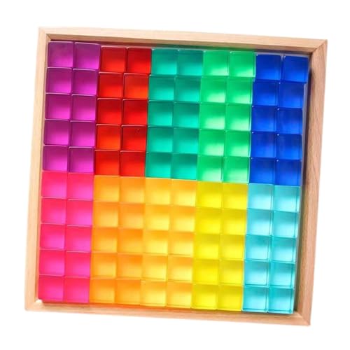 Baoblaze Würfelblock-Set, Stapelspielzeug, Feinmotorik, Montessori-Spielzeug, Problemlösung, Bausteine, Kunstharzwürfel für Jungen und Mädchen, Geschenk von Baoblaze