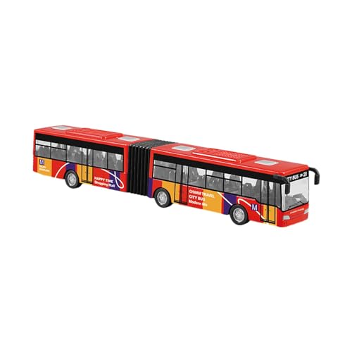 Baoblaze Zurückziehen Langes Zweiteiliger Gelenkbus Spielzeugsimulation Metallornamente Simulation Transit zum Geburtstag, Rot Baoblaze Zurückziehen Langes Zweiteiliger Gelenkbus Spielzeugsimulation Metallornamente Simulation Transit zum Geburtstag, Rot von Baoblaze