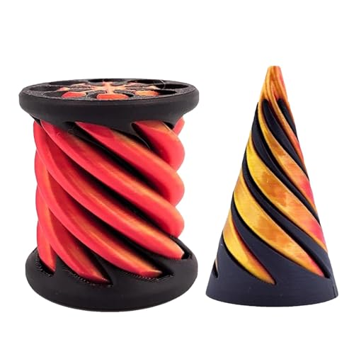 1/2 Stück Pyramid Passthrough Sculpture | Pass Through Pyramid Fidget Toy, -gedrucktes Spiralkegelspielzeug Impossible Cone Fidget Stress Und Angstlinderung Fidget Toy von Baoqifong