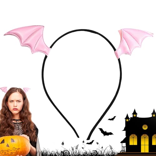 Baoqifong Halloween-Stirnbänder für Frauen, Fledermaus-Stirnband Halloween | Halloween Fledermaus Haarreif - Dekorative Kopfbedeckung, schwarzer Fledermausflügel-Haarreifen, Halloween-Haarschmuck von Baoqifong