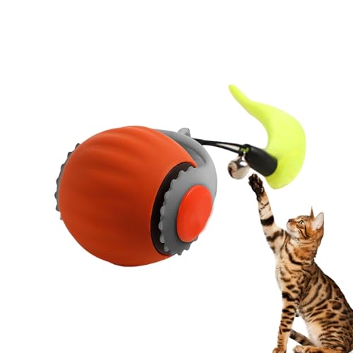 Baoqifong Haustierball für Katze, interaktives Katzenballspielzeug,Motion Automatische rollende Kugel, bewegliche Kugel | Aktiviertes Übungskatzenspielzeug, springendes Ballspielzeug für Hauskatzen von Baoqifong