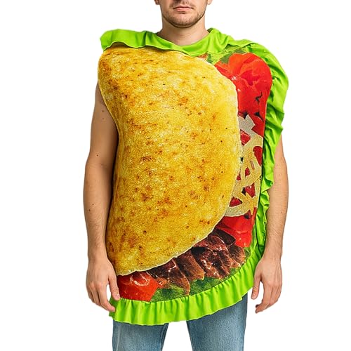 Baoqifong Taco Kostüm,Halloween Verkleidung Taco Kostüm Outfit | Partyzubehör für Verkleidungsevents Geburtstag Männer Karneval Feiertage Erwachsene Faschingsfotoshooting Baoqifong Taco Kostüm,Halloween Verkleidung Taco Kostüm Outfit | Partyzubehör für Verkleidungsevents Geburtstag Männer Karneval Feiertage Erwachsene Faschingsfotoshooting von Baoqifong