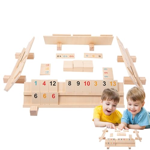 Baoqifong Zahlenspiele für Kinder,Zahlenspiele für Erwachsene - Holzbrettspiel | Eltern-Kind-Interaktionsspiel aus Holz, Lernspiel, Familienspiel für das Training des logischen Denkens von Baoqifong