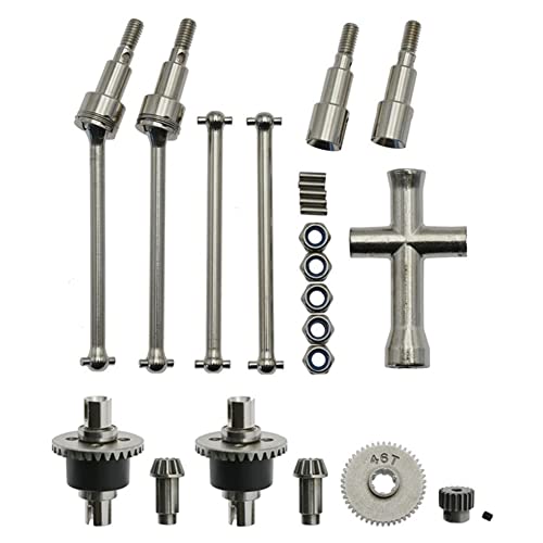 Barabesty Metall Differential und Antriebswelle Set SCY 16101 16102 16103 16201 1/16 Brushless Auto Upgrades Teile von Barabesty