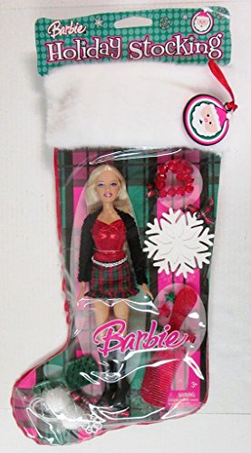 Barbie 2007 Holiday Stocking Set - Barbie Doll in Christmas Outfit with Pendant von Barbie