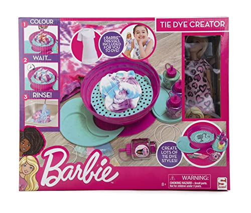 Barbie BRB-4879-V2-AMZ Batik-Schöpfer, Puppe und Kleider enthalten, Farbe, Warten und Spülen, ab 6 Jahren, Mehrfarbig, S von Barbie