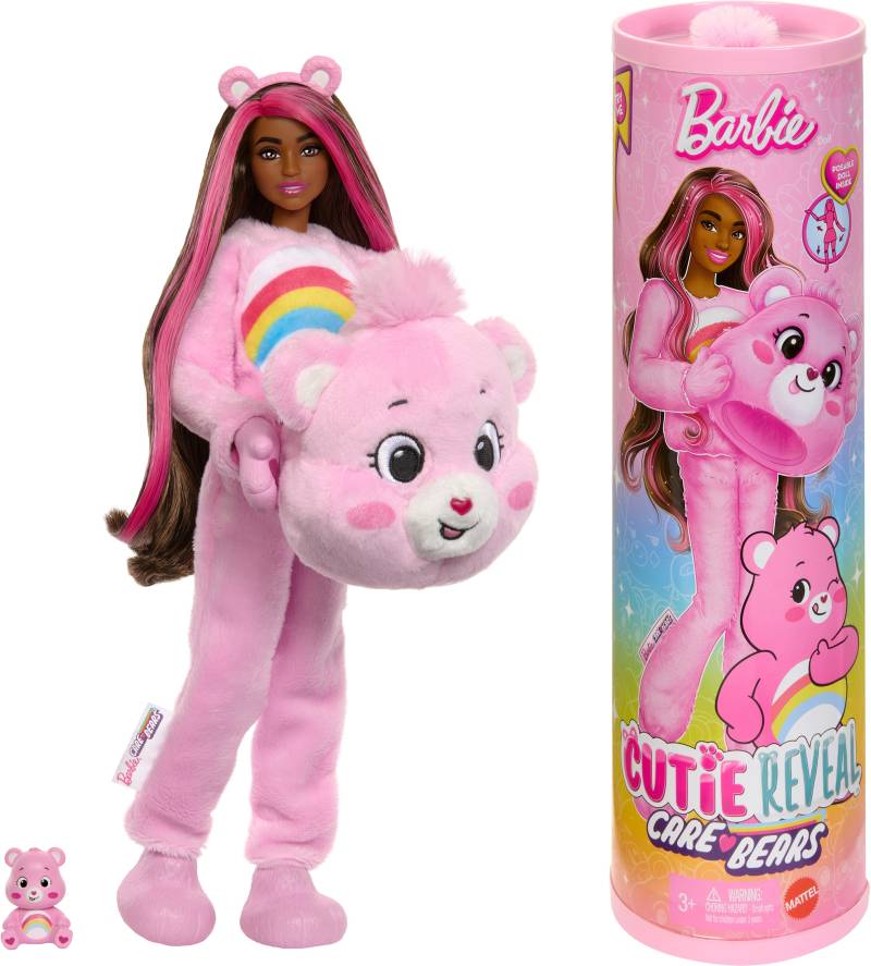 Barbie Cutie Reveal Puppe Care Bears, Rosa von Barbie