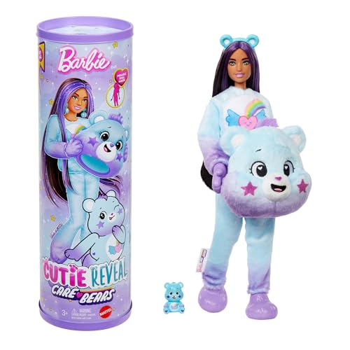 Barbie Cutie Reveal Puppe mit Accessoires, Glücksbärchis-Serie 2, Dream-Bright-Bärchi mit 10 Überraschungen, einschließlich Farbwechsel und Mini-Bärchi, JFV61 Barbie Cutie Reveal Puppe mit Accessoires, Glücksbärchis-Serie 2, Dream-Bright-Bärchi mit 10 Überraschungen, einschließlich Farbwechsel und Mini-Bärchi, JFV61 von Barbie
