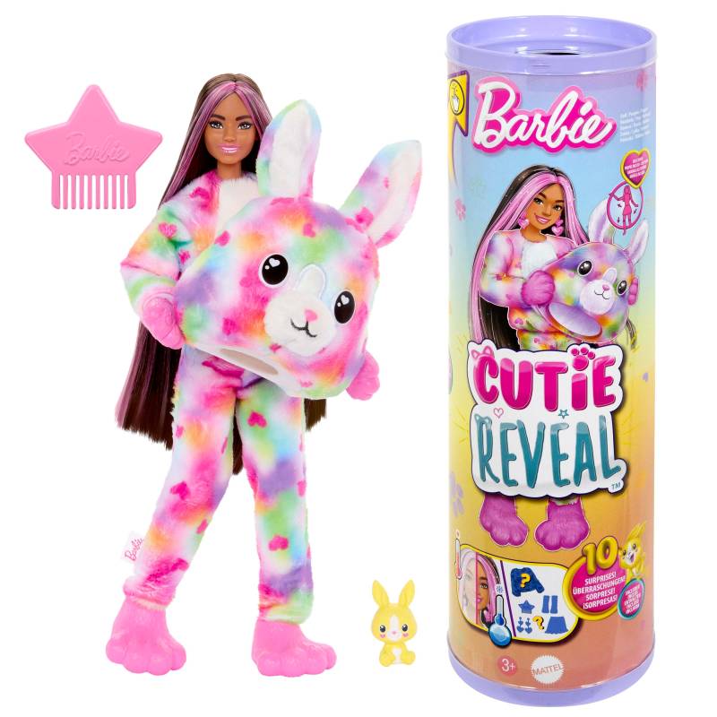 Barbie Cutie Reveal Puppe mit Tie-Dye Kaninchen von Barbie