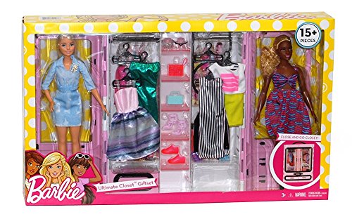 Barbie Doll Playsets - Ultimate Closet Giftset - 15+ Pieces Includes: 2 Dolls, Closet, Clothes von Barbie