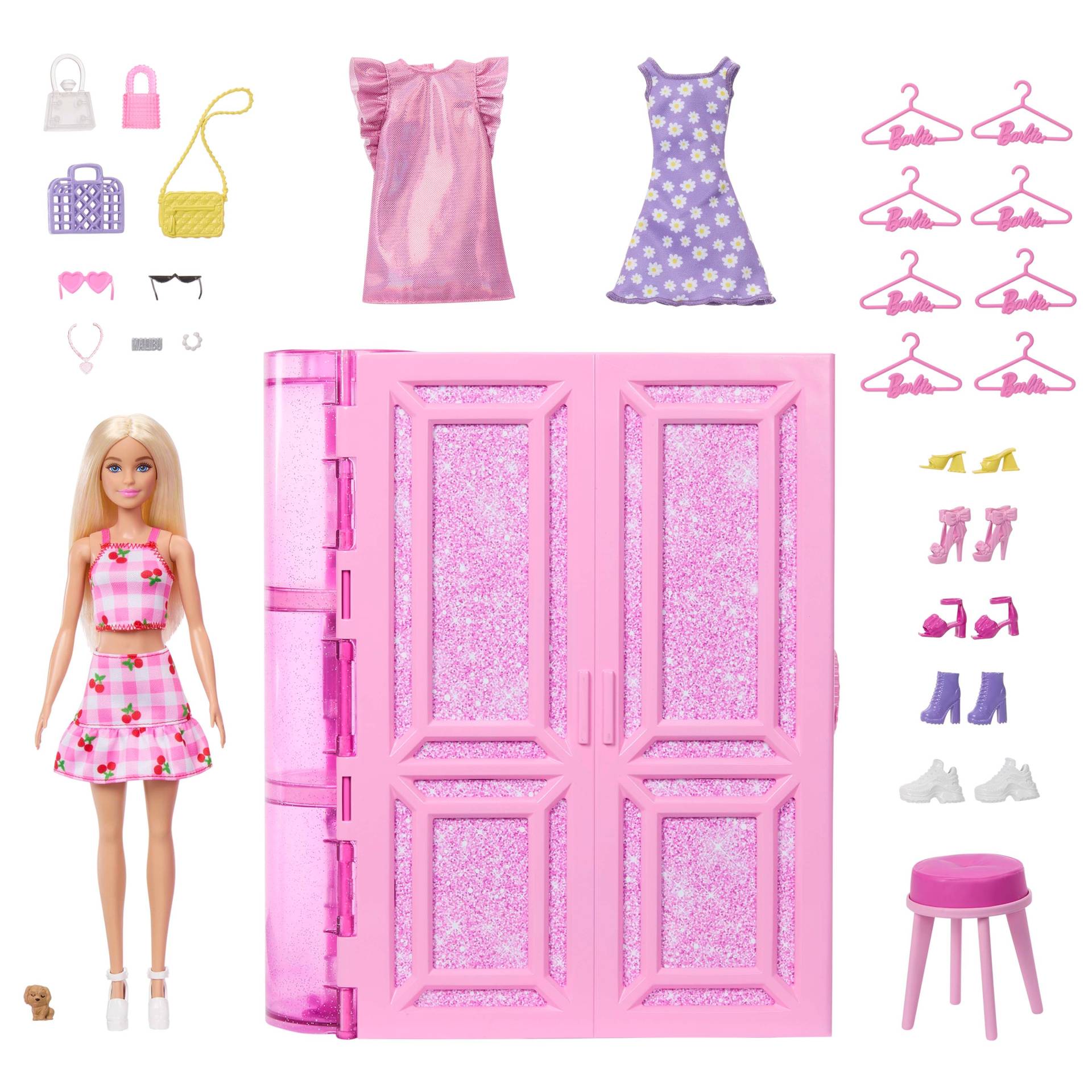 Barbie Dream Closet Spielset mit Puppe und Zubehörteilen von Barbie