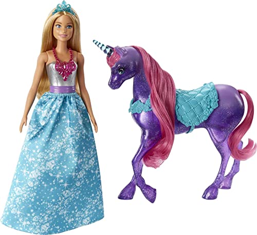 Barbie Mattel FPL89 Dreamtopia Puppe und Einhorn von Barbie