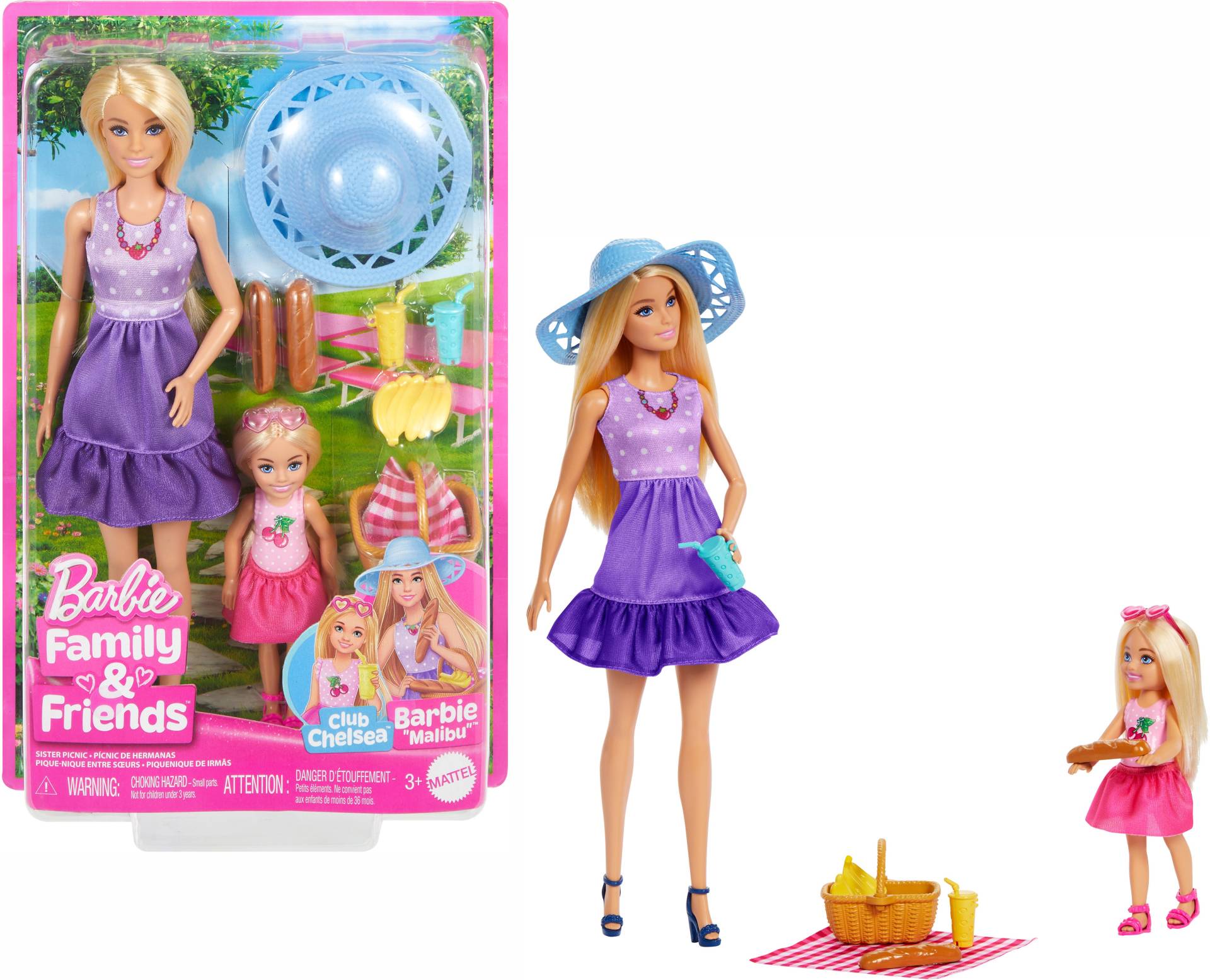 Barbie Family &  Friends Spielset Malibu &  Chelsea Picknick von Barbie