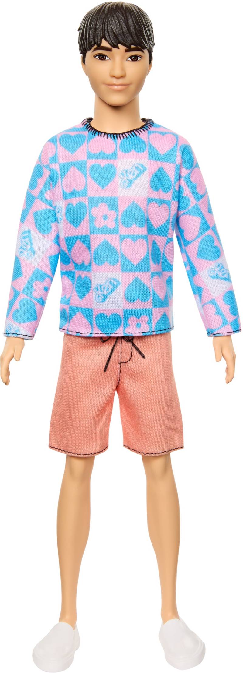 Barbie Fashionistas Ken Puppe mit Blau-Rosa Pullover von Barbie