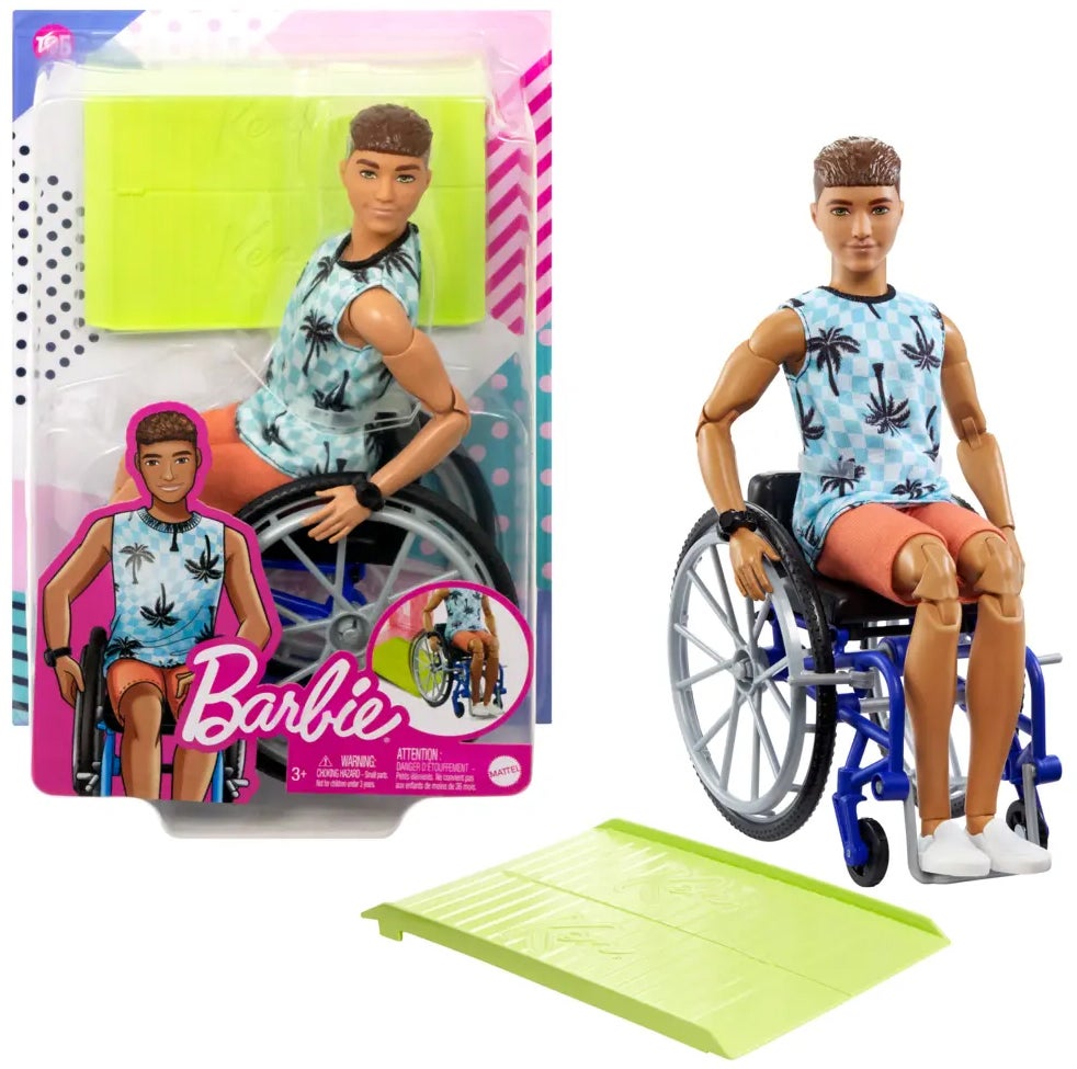 Barbie Fashionistas Puppe Ken mit Rollstuhl von Barbie