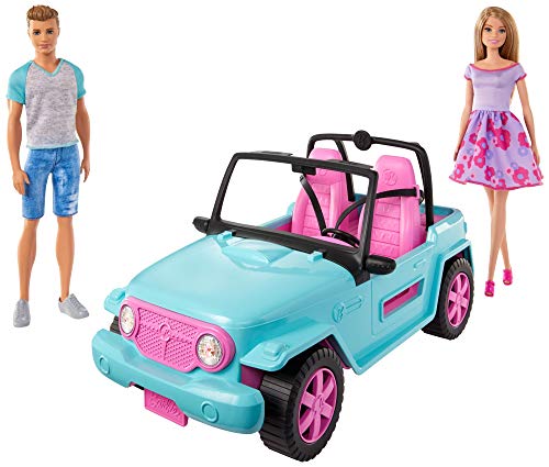 Barbie GHT35 - Beach Jeep, Puppe und Ken-Puppe, mit Moden und Zubehör von Barbie