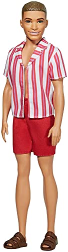 Barbie GRB42 - Ken 60. Jubiläumspuppe, Strand-Outfit im Retrostil mit Schwimmhose und Sandalen, Spielzeug für Kinder von 3 bis 8 Jahren von Barbie