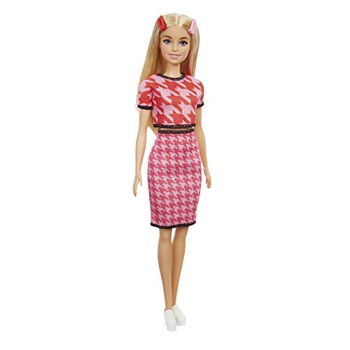 Barbie GRB59 - Fashionistas Puppe (blond) mit Zubehör, mit Outfit und Schuhen,Spielzeug für Kinder von 3 bis 8 Jahren von Barbie