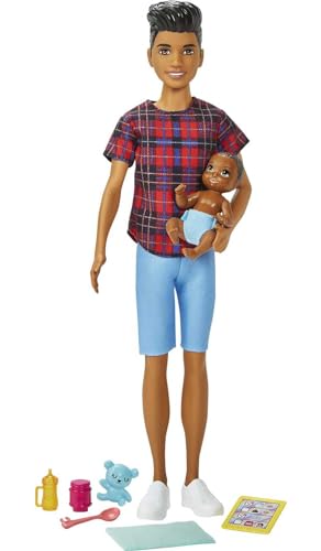 Barbie GRP14 - „Skipper Babysitters Inc.” Babysitter Jungen-Puppe & Baby-Puppe und Zubehör, für Kinder von 3 bis 7 Jahren von Barbie