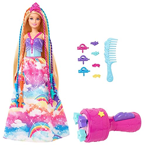 Barbie GTG00 - Dreamtopia Flechtspaß Prinzessin Haarstyling Puppe mit Zubehör, Geschenk für Kinder von 3 bis 7 Jahren von Barbie