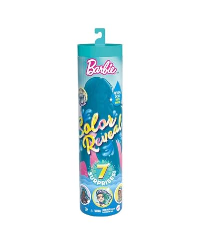 Barbie GTP43 - Color Reveal Puppe mit Enthüllungseffekt mit 1 Überraschungspuppe und 7 weiteren Überraschungen, Spielzeug ab 3 Jahren Barbie GTP43 - Color Reveal Puppe mit Enthüllungseffekt mit 1 Überraschungspuppe und 7 weiteren Überraschungen, Spielzeug ab 3 Jahren von Barbie