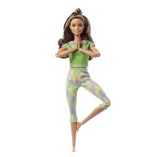 Barbie gxf05,mattel Made to Move Serie Wellness Puppen, Mehrfarbig von Barbie