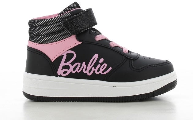 Barbie High Kinder Sneaker, Schwarz/Rosa, 24, Kinderschuhe von Barbie