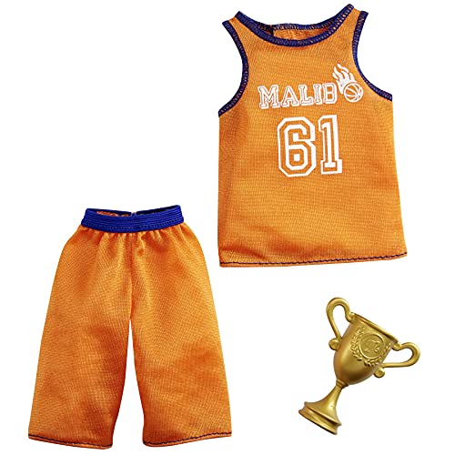 Barbie Ken Carrière Fashion Pack - GRC69 - Shorts + Basketballspieler Tank Top + Trophäe - Neu von Barbie