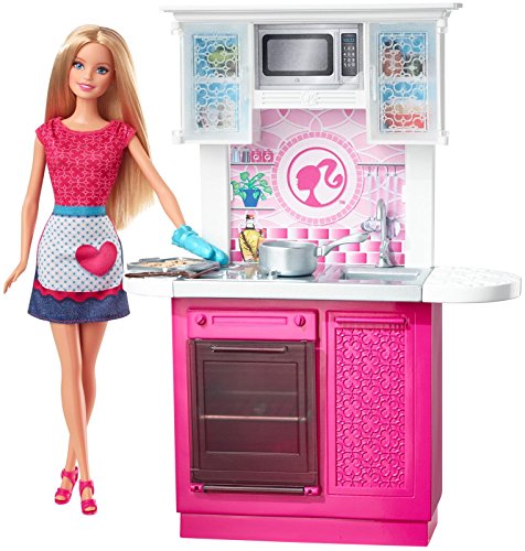 Barbie Mattel CFB62 - Deluxe Küche, Puppenzubehör von Barbie