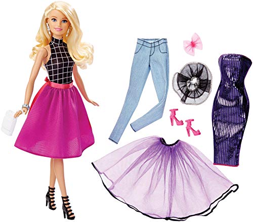 Barbie Mattel DJW58 - Modepuppen, Puppe und Modeset zum Kombinieren von Barbie