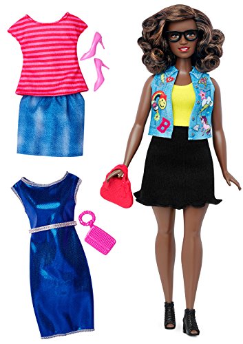 Barbie Mattel DTF02 Fashionistas Style Puppe und Moden mit Emoticons-Weste, Bunt von Barbie