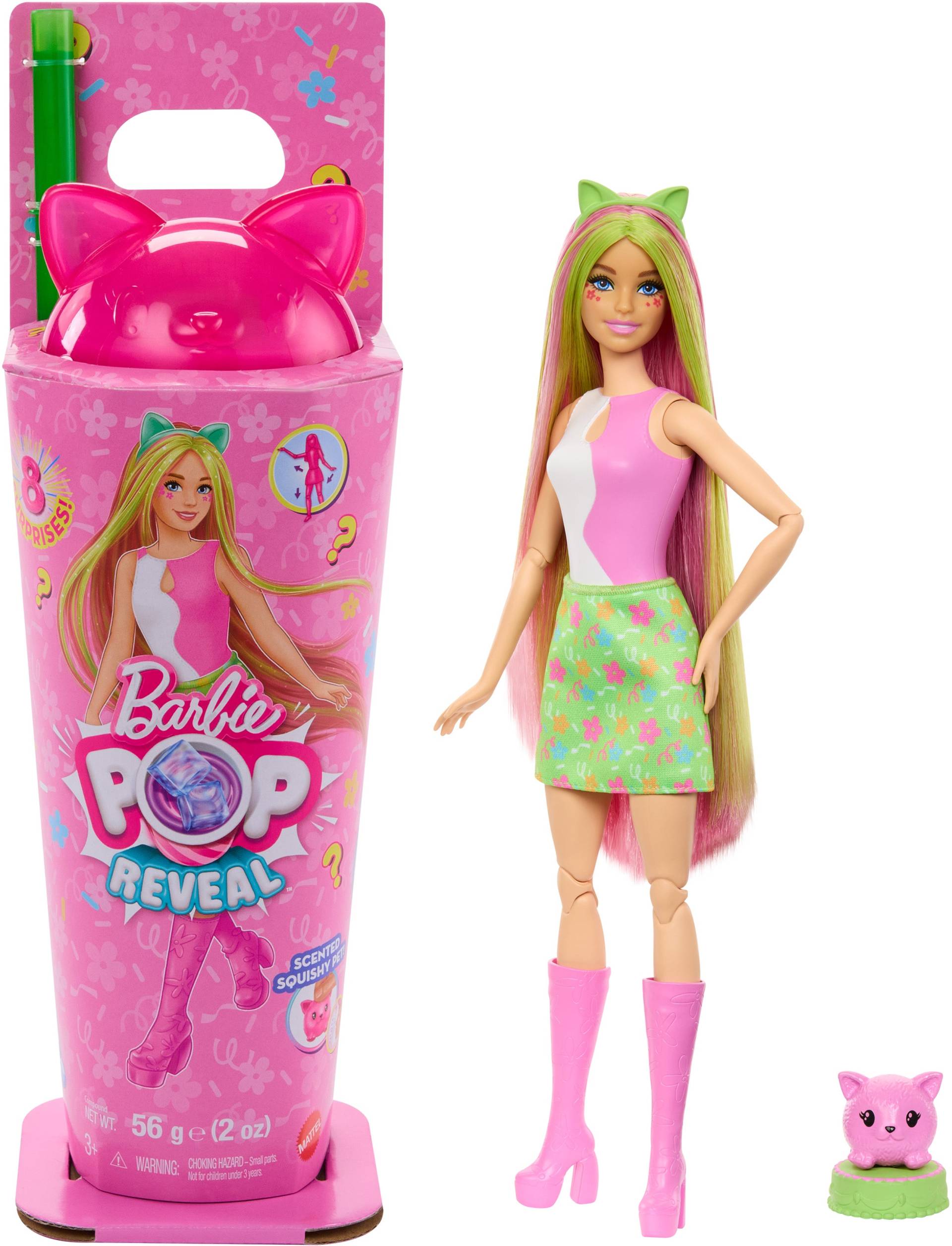 Barbie Pop Reveal Puppe Animal Party Kätzchen von Barbie