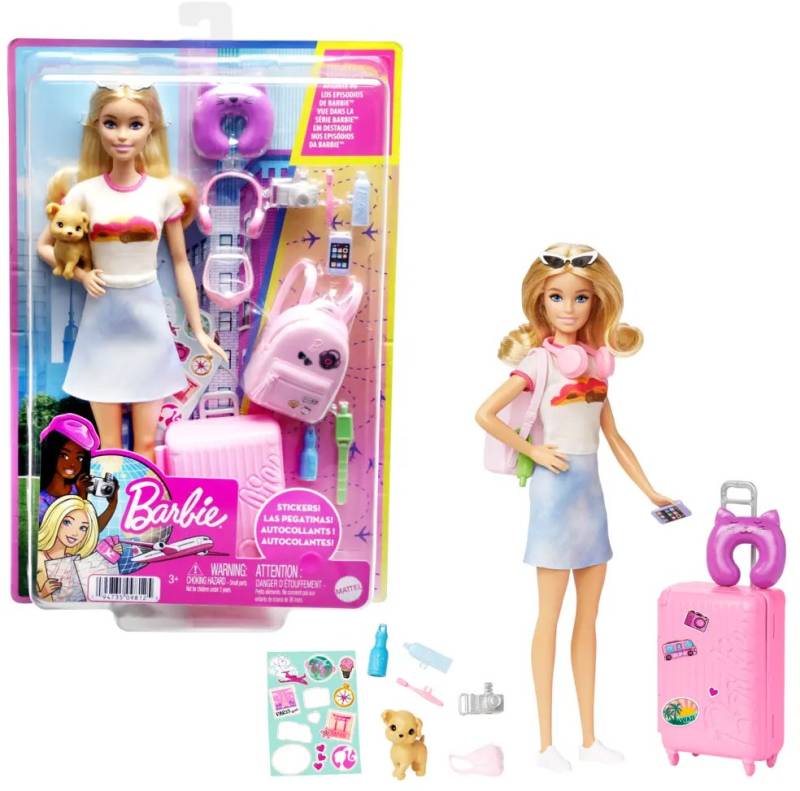 Barbie Puppe Malibu Travel mit Accessoires von Barbie